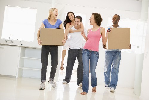 Removal team handling a home move in Kentish Town