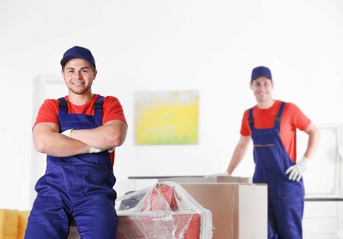 House removals team planning a move in Kentish Town