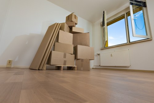 Van loading service for a moving appointment