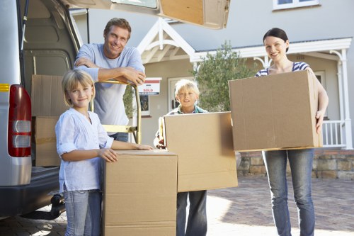 Packed moving truck ready for a Kentish Town relocation