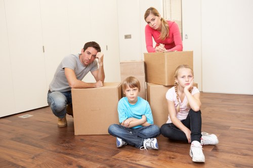 Packing and loading items for a Kentish Town home move