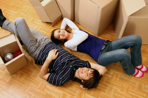 Careful box packing and labelling for local relocation in Kentish Town